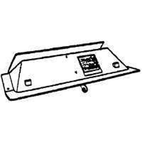 Vestal Mfg Fireplace Damper, in Throat Front W, 10 in D Throat, Iron 36